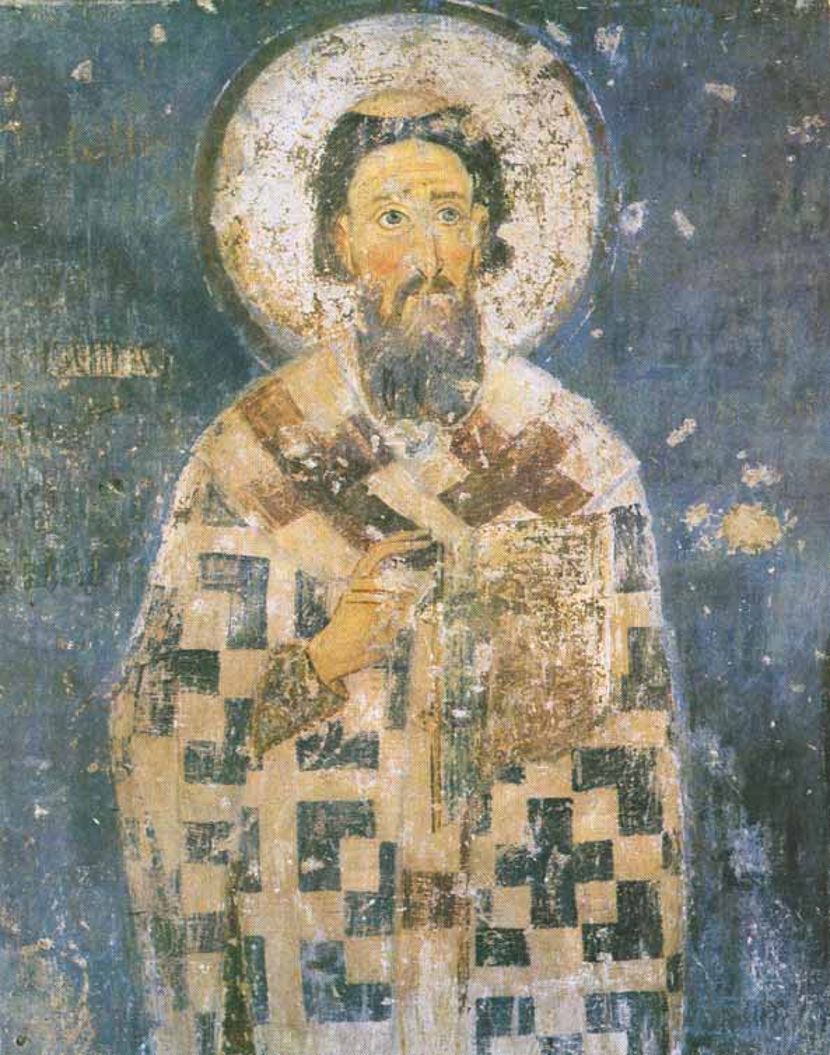 Sveti Sava freska u manastiru Mileseva iz 13. veka